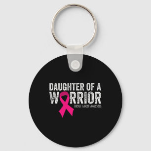 Porte-clés Fille D'Un Guerrier Sensibilisation Au Cancer Du S