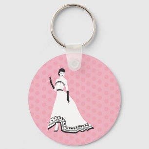 Porte-clés Fille élégante classique