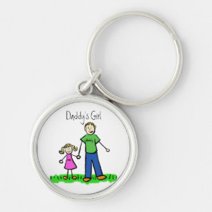 Porte-clés Fille Porte - clé blonde de papa (Personnaliser)