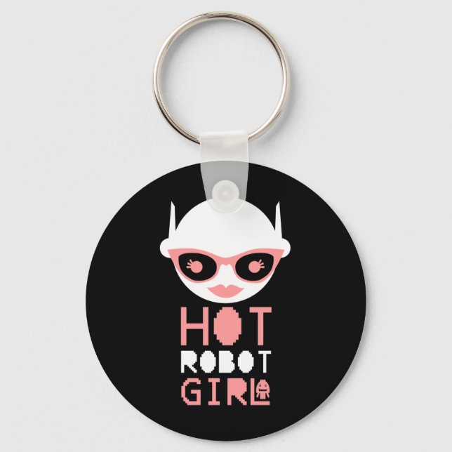 Porte-clés Fille robot chaude (Recto)