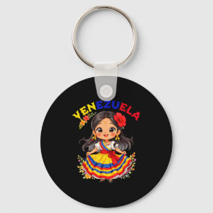 Porte-clés Fille vénézuélienne mignonne Robe traditionnelle A
