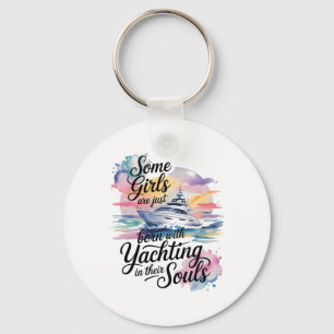 Porte-clés Filles aux âmes de yachting Croisière de fête de l