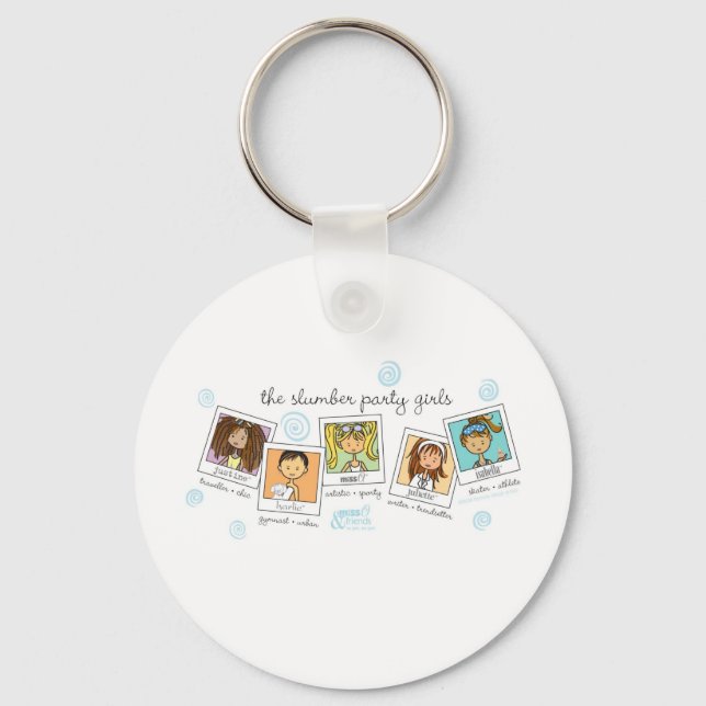 Porte-clés filles de la fête du sommeil (Recto)