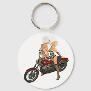 Porte-clés Filles du cycliste Pin-