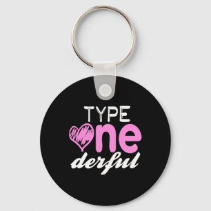 Porte-clés Filles Formidables de Type Un Amusement T1d Sensib