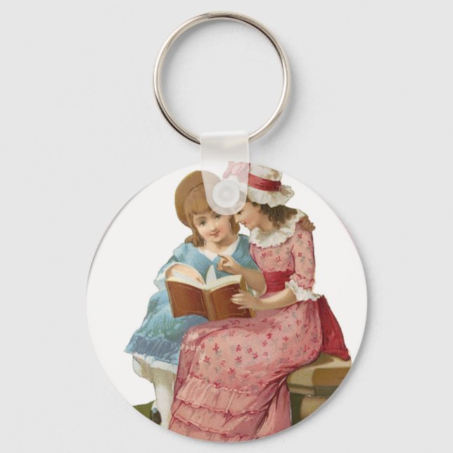 Porte-clés Filles Lecture (Recto)
