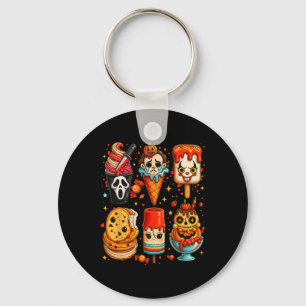 Porte-clés Film d'horreur Popsicle d'été Halloween Crème glac