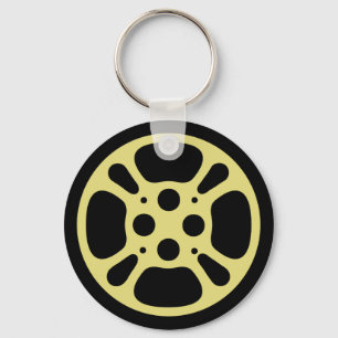 Porte-clés Film Reel / Movie Reel Porte - clé (Jaune)