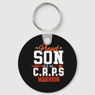 Porte-clés Fils Fier D'Un Mois Guerrier De Crps Ruban Orange