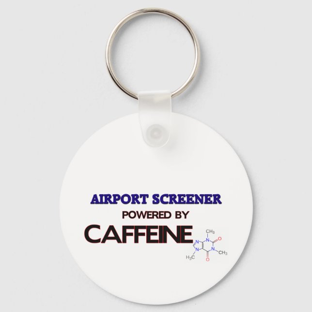 Porte-clés Filtre d'aéroport alimenté par la caféine (Recto)