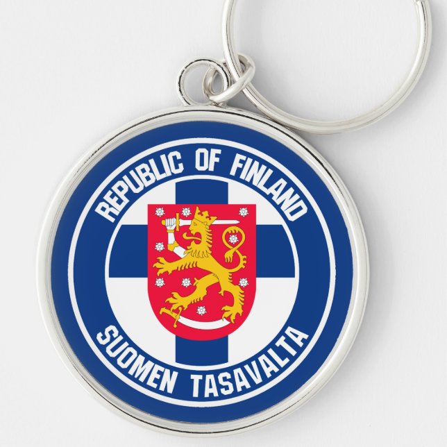 Porte-clés Finland Round Emblem (Devant)