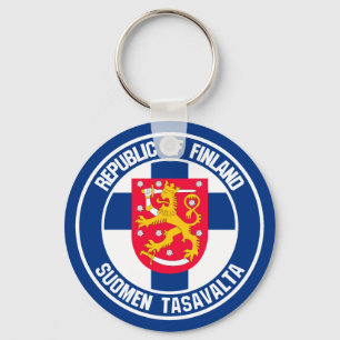 Porte-clés Finland Round Emblem