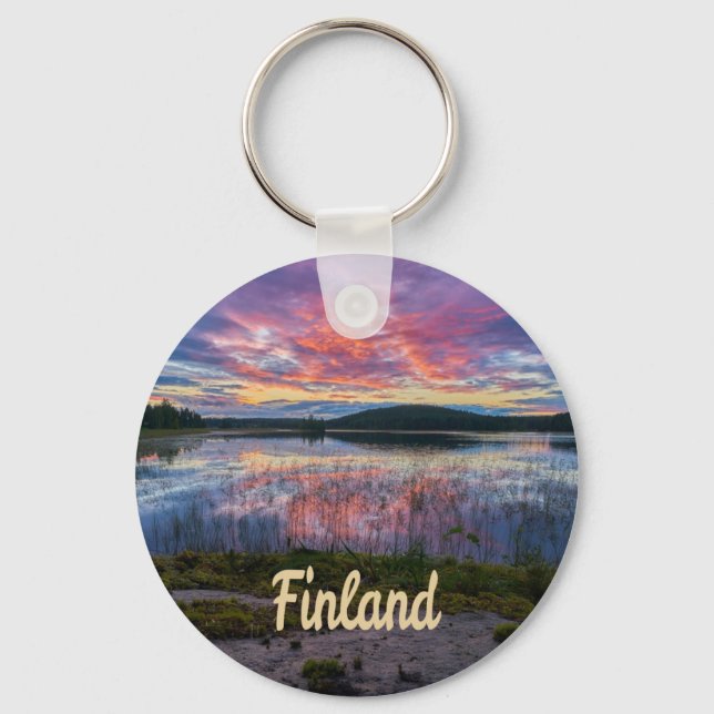 Porte-clés Finlande Helsinki Europe du Nord (Recto)