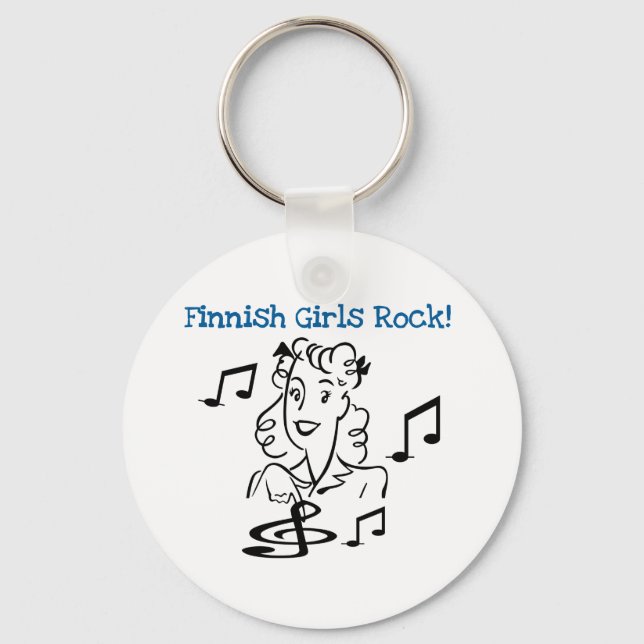 Porte-clés Finnish Girls Rock (Recto)