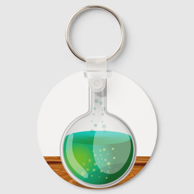 Porte-clés Fiole de laboratoire (Recto)