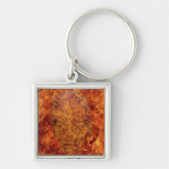 Porte-clés Fire Demon Square Keychain (Devant)