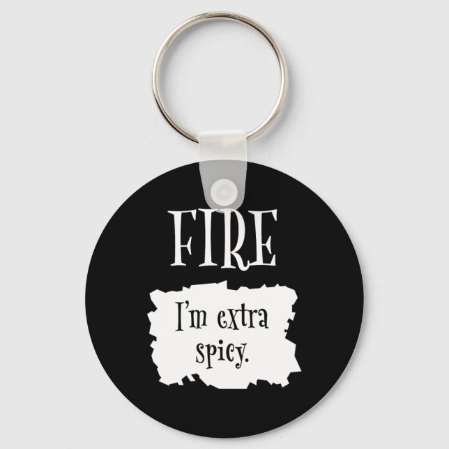 Porte-clés Fire Hot Packet Halloween Taco Je suis un Cos extr (Recto)