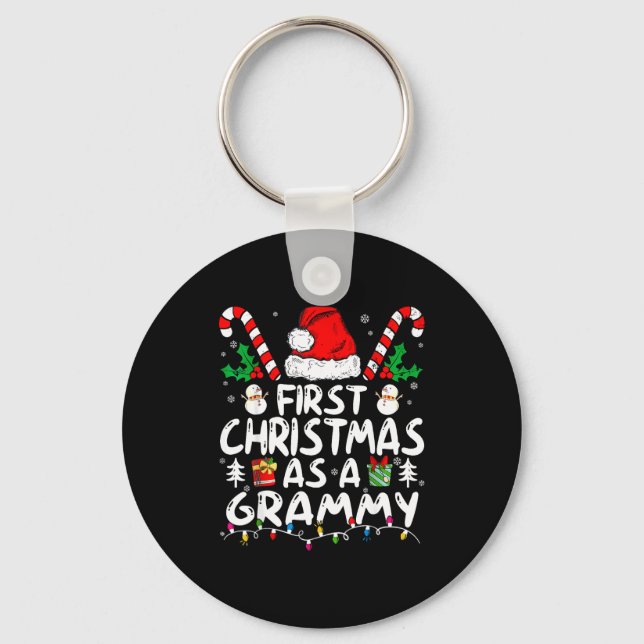 Porte-clés First Christmas As A Grammy New Grammy  (Recto)