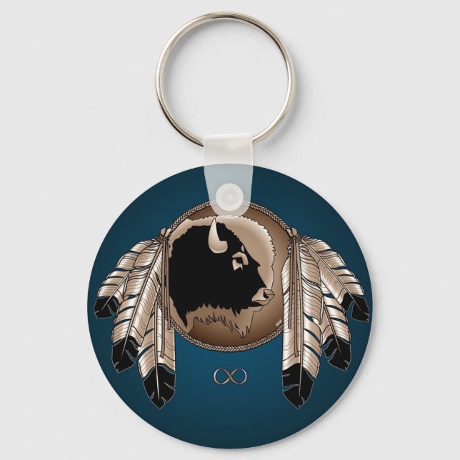 Porte-clés First Nations Keychain Wildlife Art Gifts Keepsake (Recto)