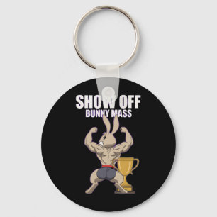 Porte-clés Fitness Bunny Bodybuilder Show Off Bunny M Funny R