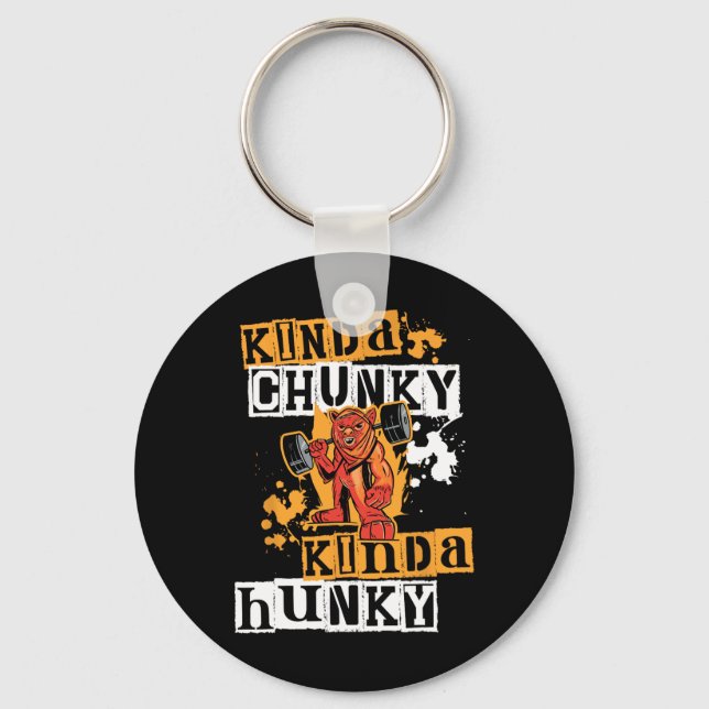 Porte-clés Fitness de gym Drôle Devil Uni Chunky-hunky W (Recto)