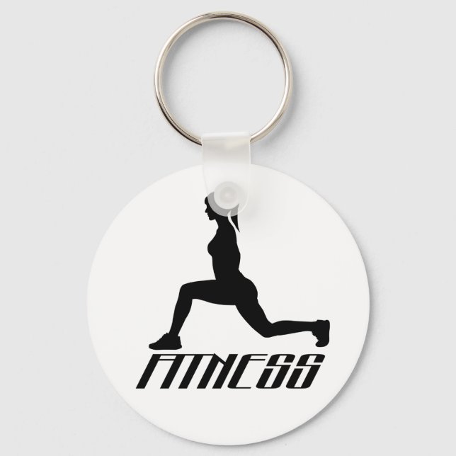 Porte-clés Fitness girl (Recto)