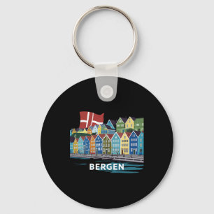 Porte-clés Fjord Bergen Norvège Costume Fjords de Norvège Har