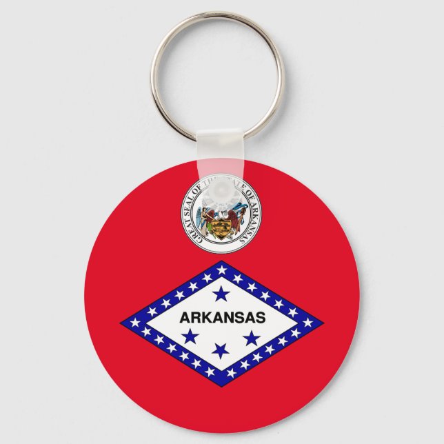 Porte-clés Flag de l'Arkansas (Recto)