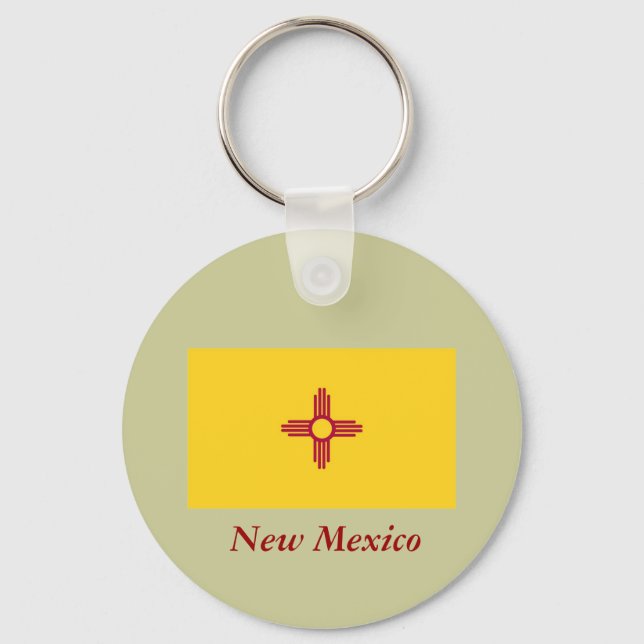 Porte-clés Flag du Nouveau-Mexique (Recto)