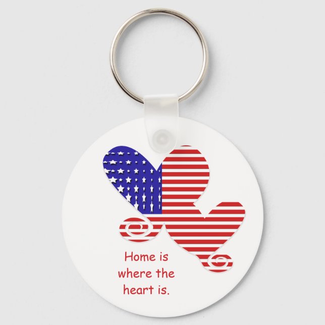Porte-clés Flag Heart Keychain (Recto)