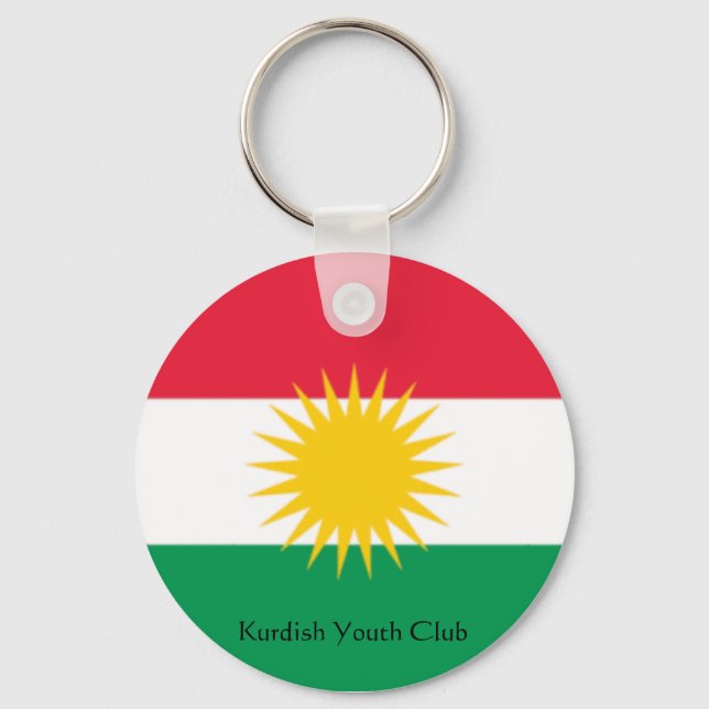 Porte-clés flag-kurdistan, Club des jeunes kurdes (Recto)