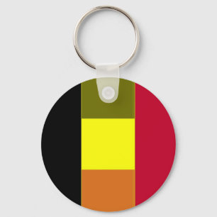 Porte-clés Flag Of Belgium Striped Keychain