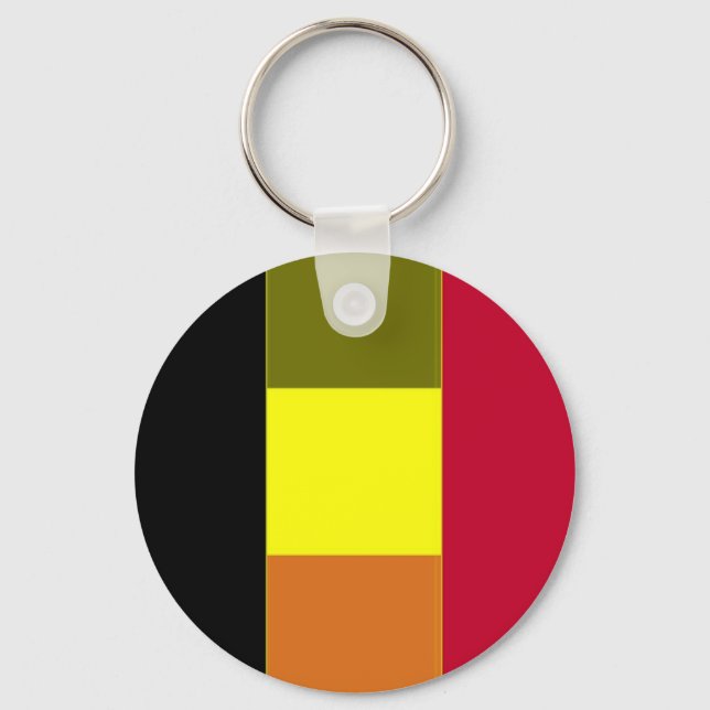 Porte-clés Flag Of Belgium Striped Keychain (Recto)