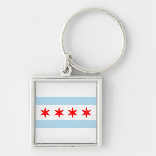 Porte-clés Flag of Chicago, Illinois Keychain