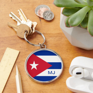 Porte-clés Flag of Cuba with Custom