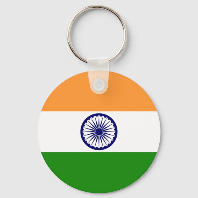 Porte-clés Flag of India Keychain (Recto)