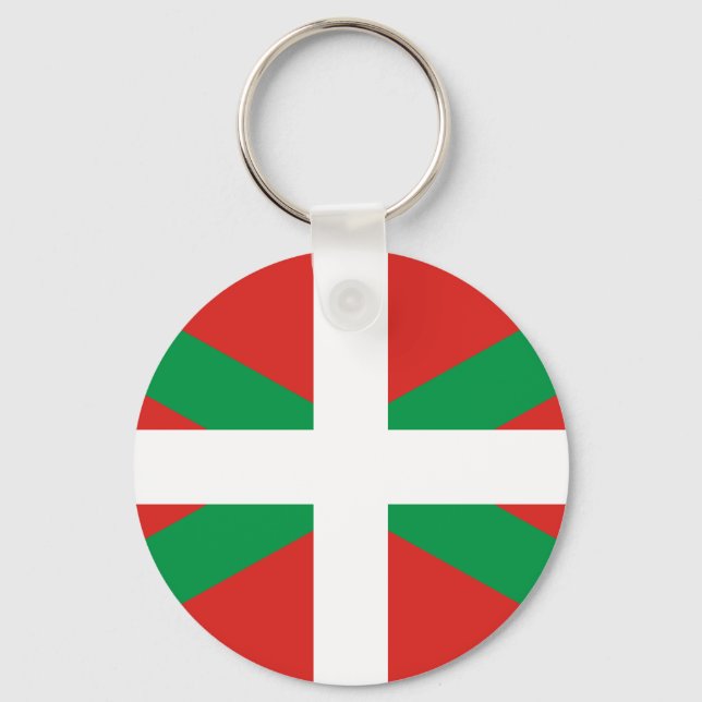 Porte-clés Flag of the Basque Country  Keychain (Recto)