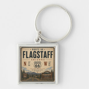 Porte-clés Flagstaff Route 66 Objet de Souvenir Précieux