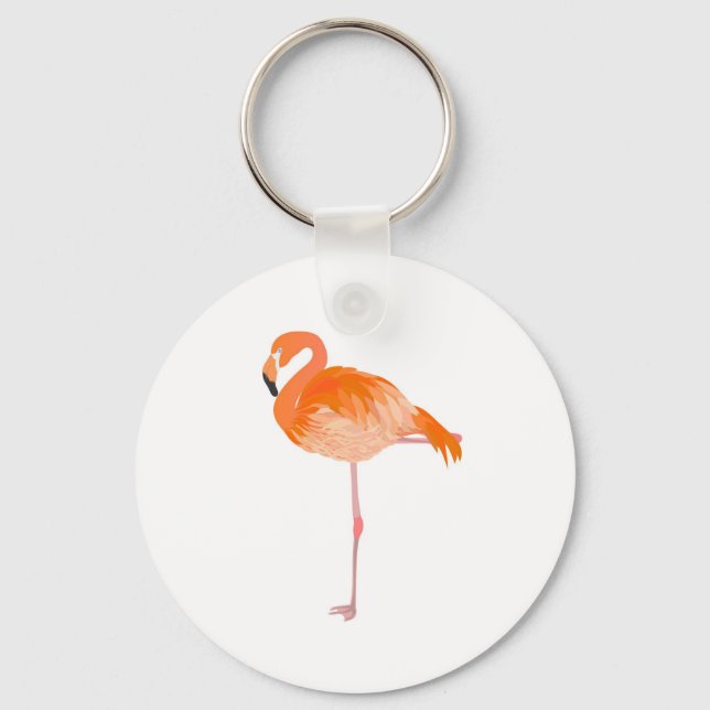 Porte-clés flamant (Recto)