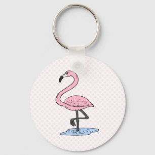 Porte-clés Flamant rose de foi