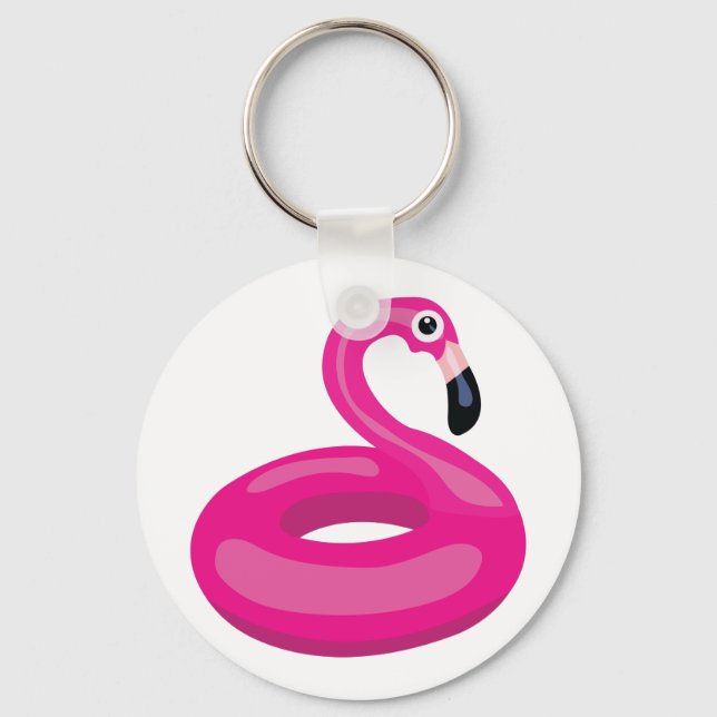 Porte-clés Flamant rose Floatie (Recto)