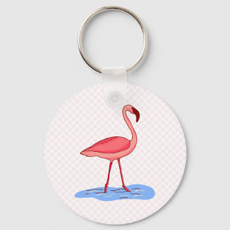 Porte-clés Flamant rose Flora