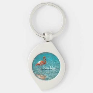 Porte-clés Flamant rose îles abc