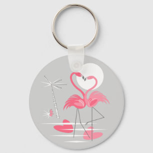 Porte-clés Flamant rose Love porte - clé de base