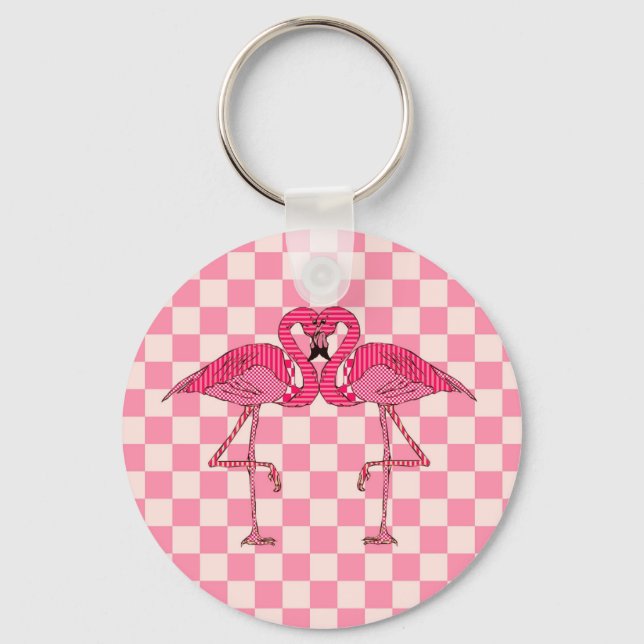 Porte-clés Flamants roses (Recto)