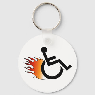 Porte-clés Flaming Wheelchair