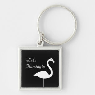 Porte-clés Flamingle Black Flamant rose Porte - clé