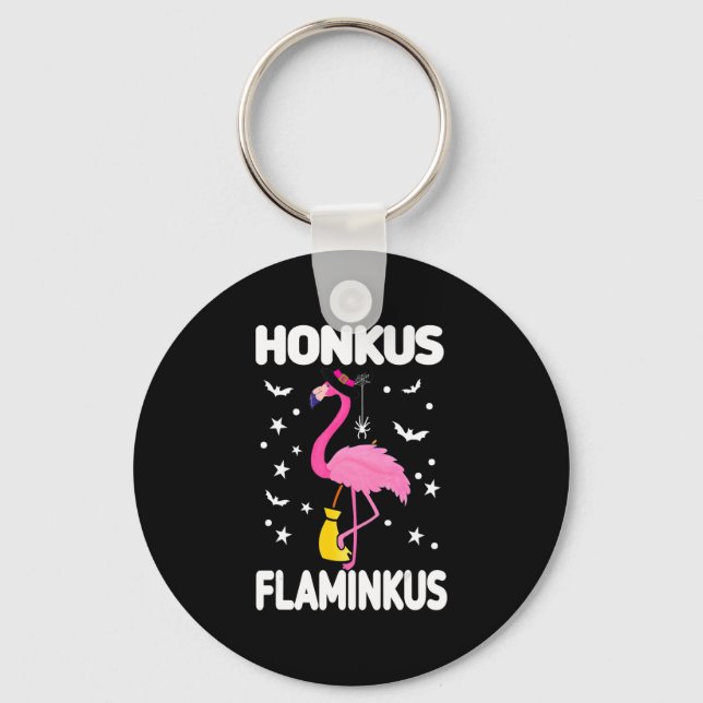 Porte-clés Flamingoo | Honkus Flaminkus Halloween Flamingoo (Recto)