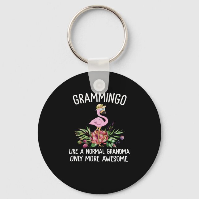 Porte-clés Flamingos | Grammingo Like A Normal Grandma (Recto)