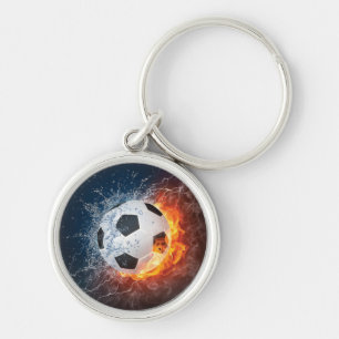 Porte-clés Flamme Football/Balle de Football Jeu d'oreiller